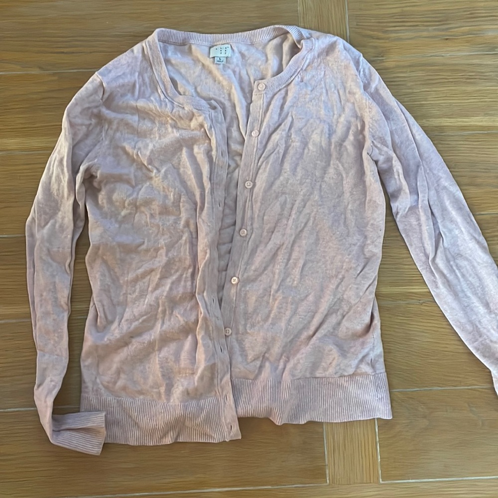 Super soft blush heathered cardigan